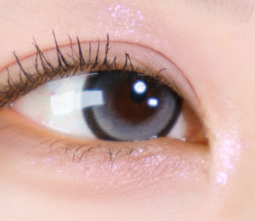 Olens Big Glowy 1Day Gray (10p) colored contact lens, 13.6mm graphic diameter, Daily wear