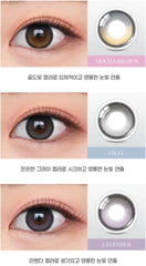 Olens Big Glowy 1Day Lavender Violet (10p) colored contact lens, 13.6mm graphic diameter, Daily wear