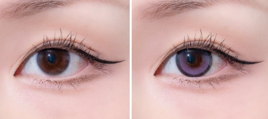 Olens Big Glowy 1Day Lavender Violet (10p) colored contact lens, 13.6mm graphic diameter, Daily wear