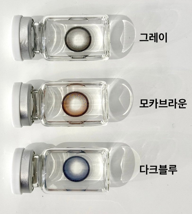 Olens EOTD Dark Blue colored contact lens, 13.8mm graphic diameter, Monthly wear