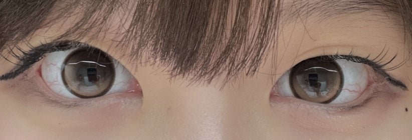Olens EOTD Mocha Brown colored contact lens, 13.8mm graphic diameter, Monthly wear
