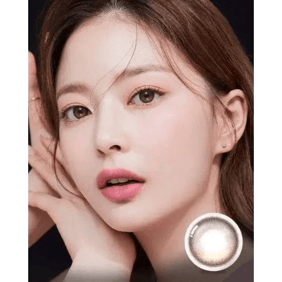 Olens Eyelighter Glowy 1Day Brown (10p) colored contact lens, 13.1mm graphic diameter, Daily wear