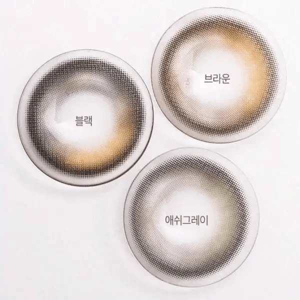 Olens Eyelighter Glowy Brown — contact lens product information graphic