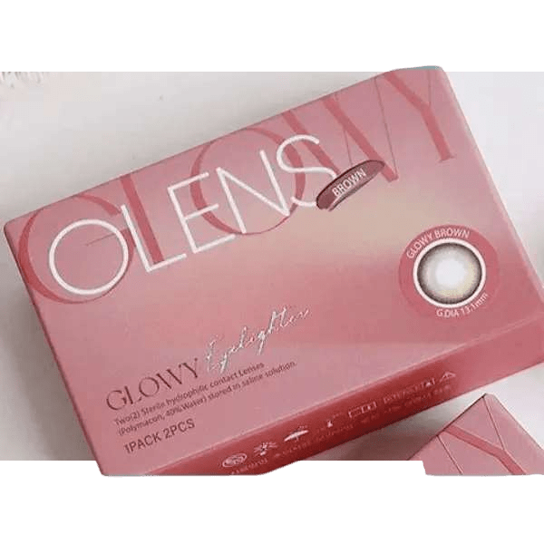 Olens Eyelighter Glowy Brown — contact lens packaging