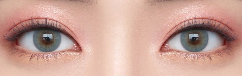 Olens French Shine 1Day Aqua (10p) colored contact lens, 13.2mm graphic diameter, Daily wear