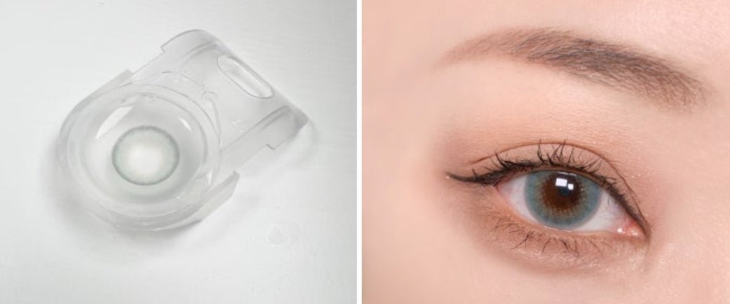 Olens French Shine 1Day Aqua (10p) colored contact lens, 13.2mm graphic diameter, Daily wear