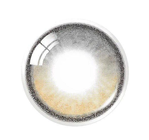 Olens Laboum Black colored contact lens, 13.4mm graphic diameter, Monthly wear