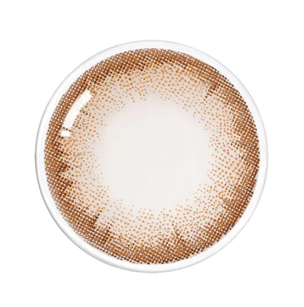 Olens LAVI A Brown colored contact lens, 13.5mm graphic diameter, 3-6 Months wear