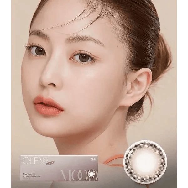 Olens Mood Night 1Day Mood Brown (10p) colored contact lens, 13.3mm graphic diameter, Daily wear