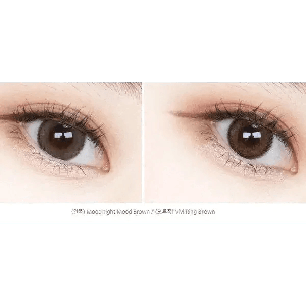 Olens Mood Night 1Day Mood Brown (10p) colored contact lens, 13.3mm graphic diameter, Daily wear