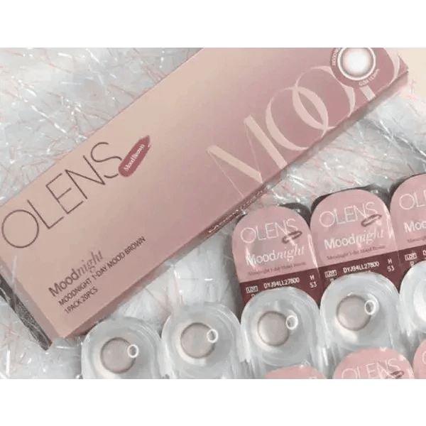 Olens Mood Night 1Day Mood Brown (10p) colored contact lens, 13.3mm graphic diameter, Daily wear