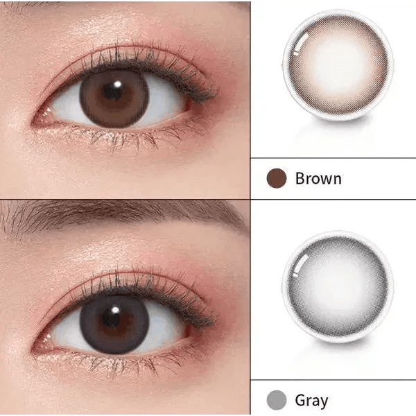 Olens Mood Night 1Day Mood Brown (10p) colored contact lens, 13.3mm graphic diameter, Daily wear