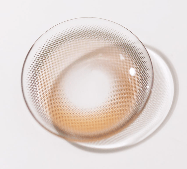 Olens Muse Shine Brown colored contact lens, 13.3mm graphic diameter, Monthly wear