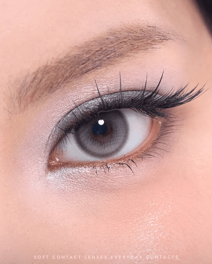 Olens Muse Shine Gray (10p) colored contact lens, 13.3mm graphic diameter, Daily wear
