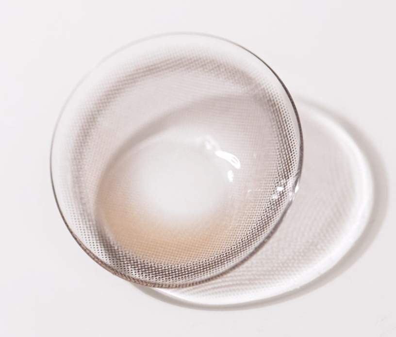Olens Muse Shine Gray colored contact lens, 13.3mm graphic diameter, Monthly wear