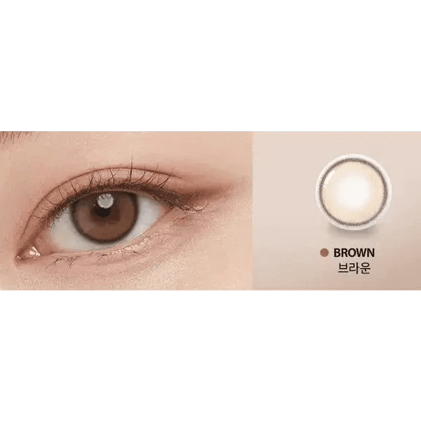Olens Real Ring 1Day Brown (10p) colored contact lens, 12.5mm graphic diameter, Daily wear