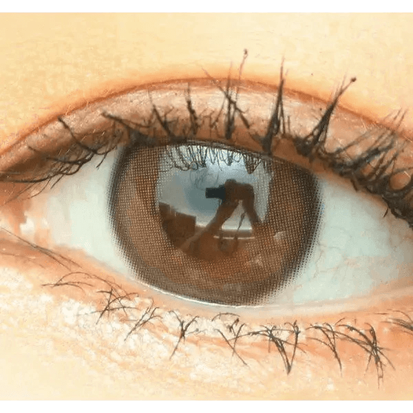 Olens Real Ring 1Day Brown (10p) colored contact lens, 12.5mm graphic diameter, Daily wear