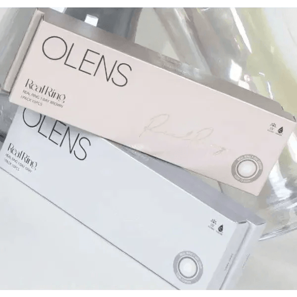 Olens Real Ring 1Day Brown (10p) colored contact lens, 12.5mm graphic diameter, Daily wear