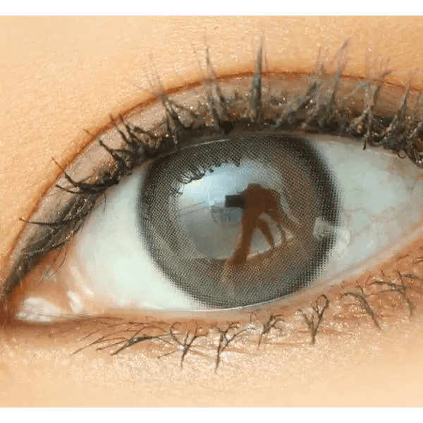 Olens Real Ring 1Day Gray (10p) colored contact lens, 12.5mm graphic diameter, Daily wear