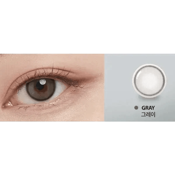 Olens Real Ring 1Day Gray (10p) colored contact lens, 12.5mm graphic diameter, Daily wear