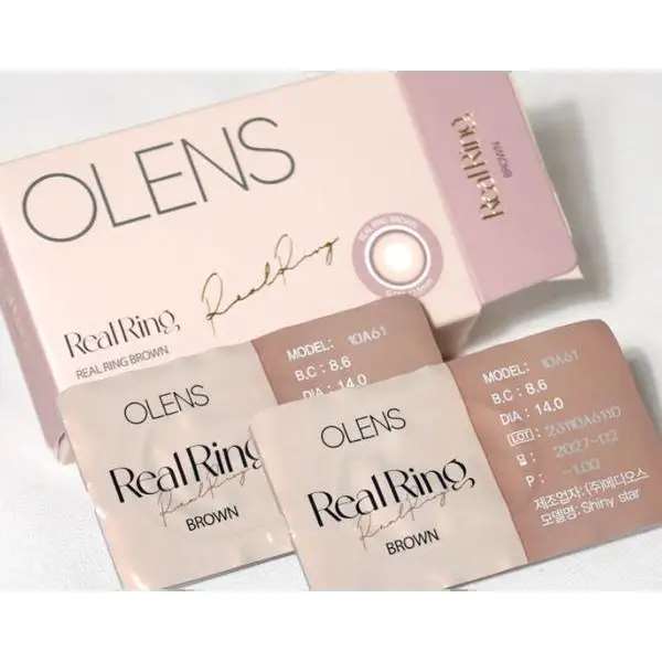 Olens Real Ring Brown — contact lens packaging