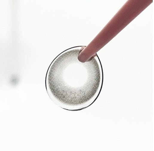 Olens Secret Star Gray colored contact lens, 12.9mm graphic diameter, Monthly wear