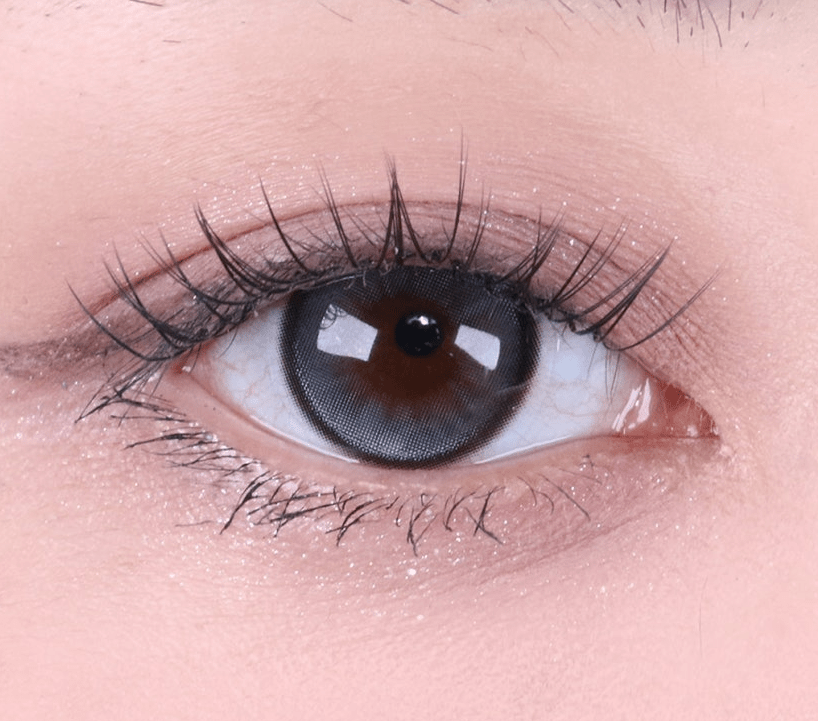 Olens Secrit Tint Gray colored contact lens, 13.5mm graphic diameter, Monthly wear