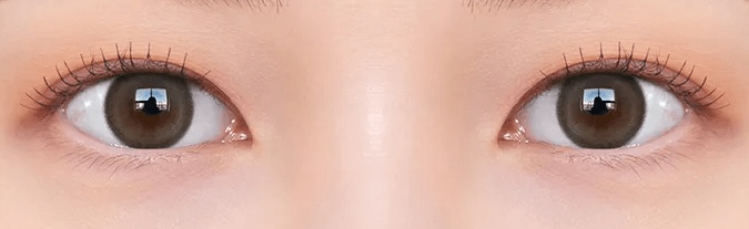 Olens TT3 Beige Brown colored contact lens, 13.3mm graphic diameter, 3-6 Months wear