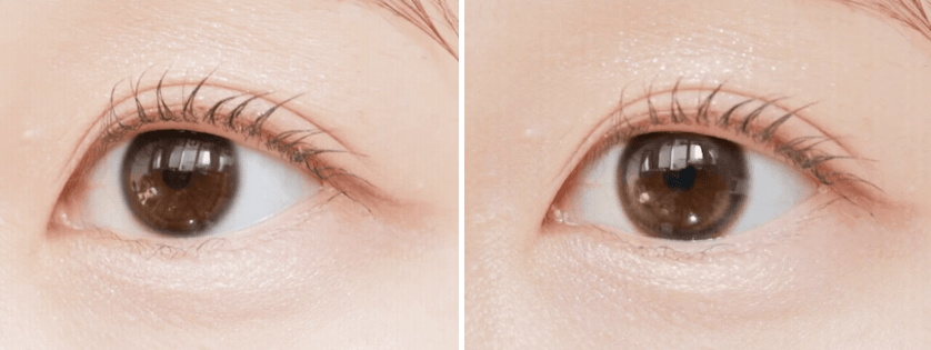 Olens TT3 Brown colored contact lens, 13.3mm graphic diameter, 3-6 Months wear