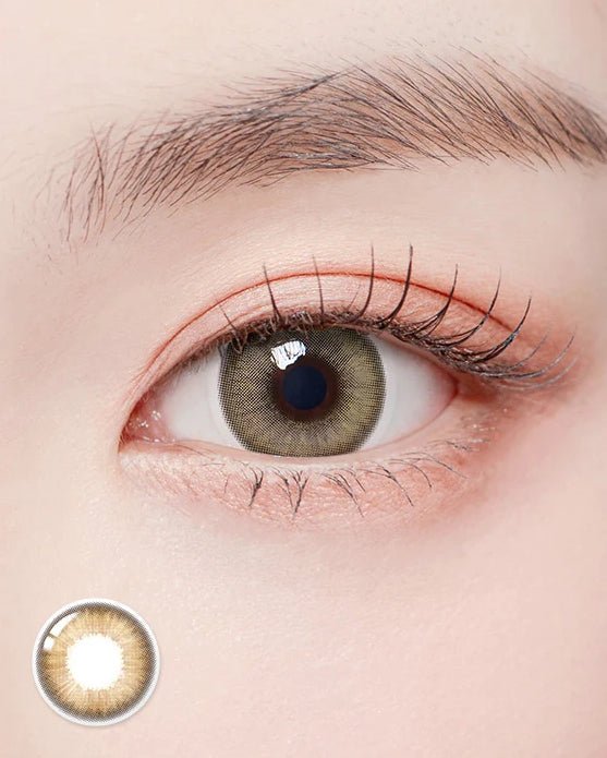 Romantea Betty Ash Brown Toric colored contact lens, 13.7mm graphic diameter, 3-6 Months wear