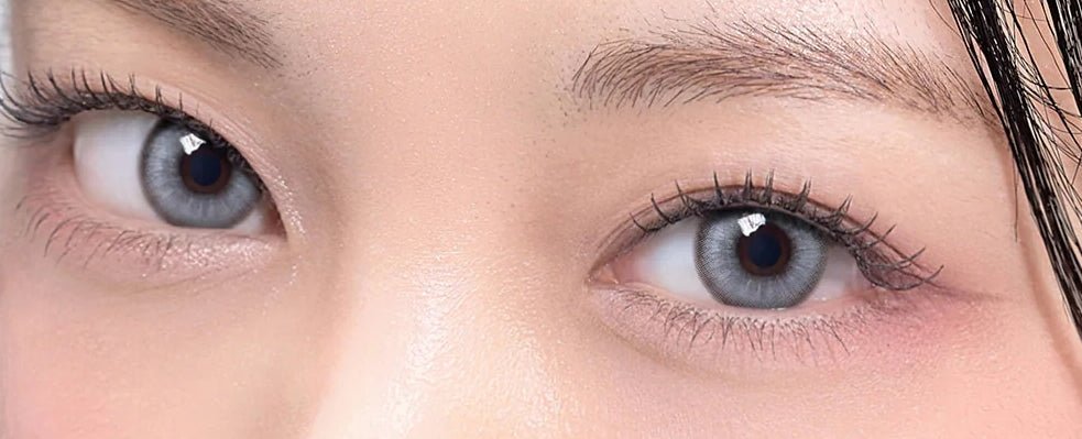 Romantea Betty Ash Gray Toric colored contact lens, 13.7mm graphic diameter, 3-6 Months wear