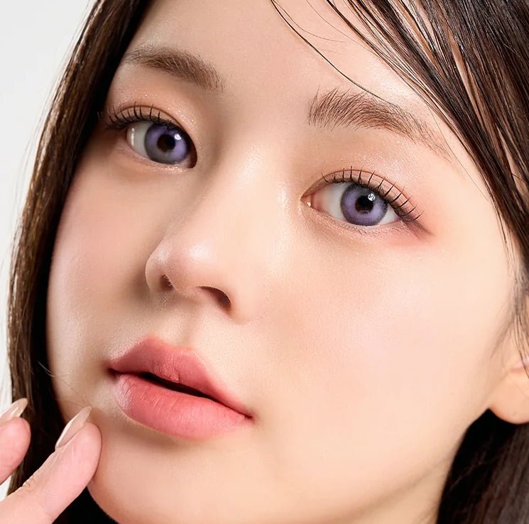 Romantea Bubbly Candy Purple Violet Toric colored contact lens, 13.9mm graphic diameter, 3-6 Months wear