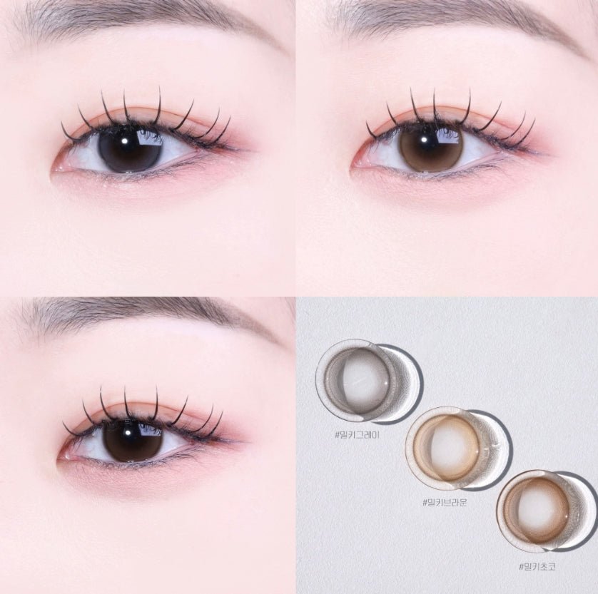 Shine Touch Milky 1Day Brown (20p) colored contact lens, 12.7mm graphic diameter, Daily wear