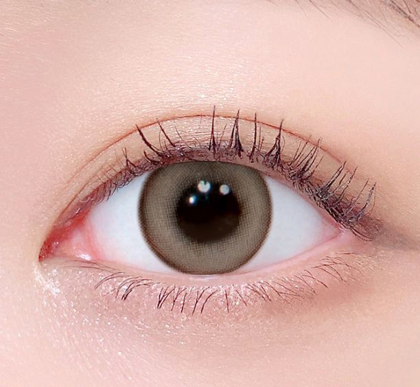 LensTown 1Day Odd I's Soft brown (10p) colored contact lens, 13.0mm graphic diameter, Daily wear