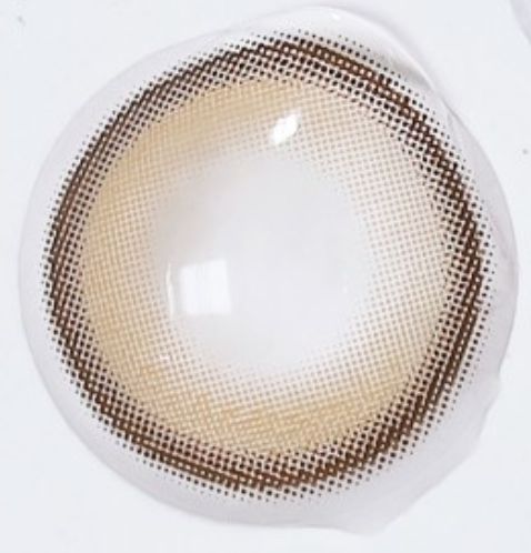 LensTown 1Day Odd I's Soft brown (10p) colored contact lens, 13.0mm graphic diameter, Daily wear