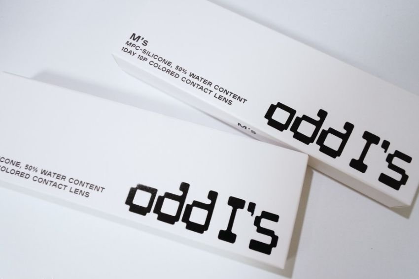 LensTown 1Day Odd I's Soft Gray (10p) colored contact lens, 13.0mm graphic diameter, Daily wear
