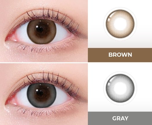 LensTown 247 Bom Brown (10p) colored contact lens, 13.4mm graphic diameter, Daily wear