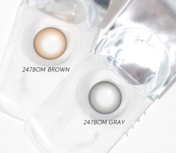 LensTown 247 Bom Gray (10p) colored contact lens, 13.4mm graphic diameter, Daily wear