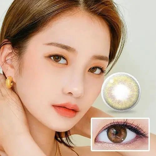 LensTown 247 With Me Olive (10p) colored contact lens, 13.1mm graphic diameter, Daily wear