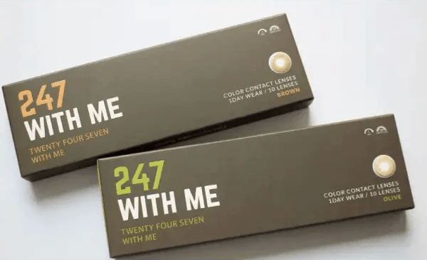LensTown 247 With Me Olive (10p) — contact lens packaging