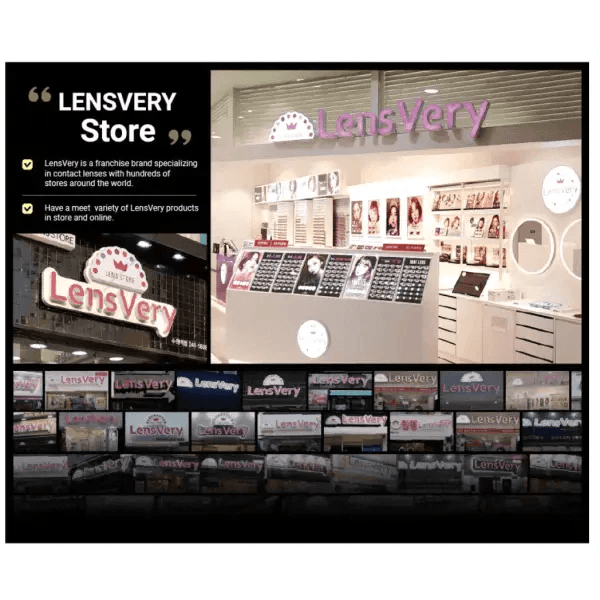 LensVery Add Brown colored contact lens, 13.6mm graphic diameter, Monthly wear
