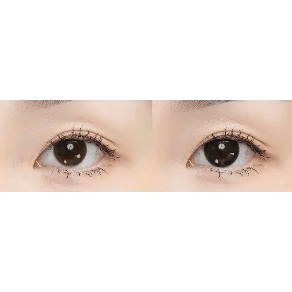 Olens And Black — both eyes wearing the contact lenses