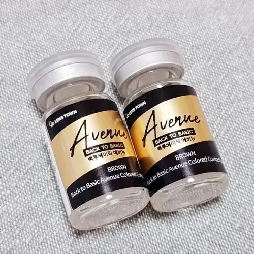 LensTown Back to Basic Avenue Brown — contact lens packaging