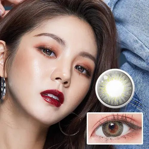 LensTown Back to Basic Avenue Deep Gray colored contact lens, 13.9mm graphic diameter, 3-6 Months wear