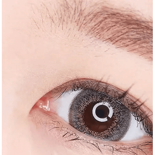 LensTown Back to Basic Avenue Gray — single-eye close-up showing the contact lens appearance
