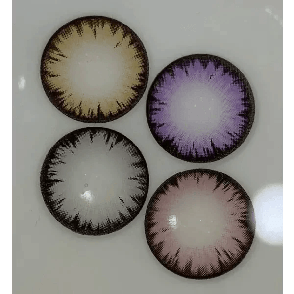 LensTown Back to Basic Macaron Brown — contact lens product information graphic