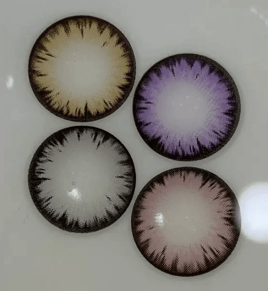 LensTown Back to Basic Macaron Pink — contact lens product information graphic