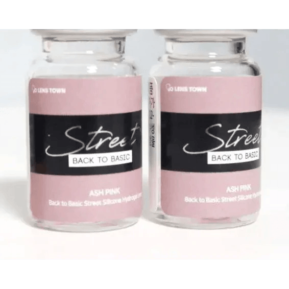 LensTown Back to Basic Street Ash Pink — contact lens packaging