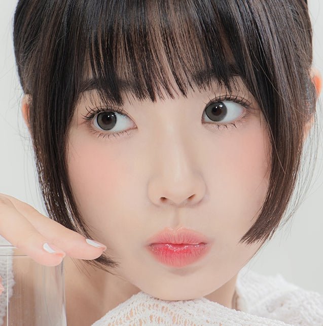 LensTown Beloved Gray colored contact lens, 12.8mm graphic diameter, Monthly wear