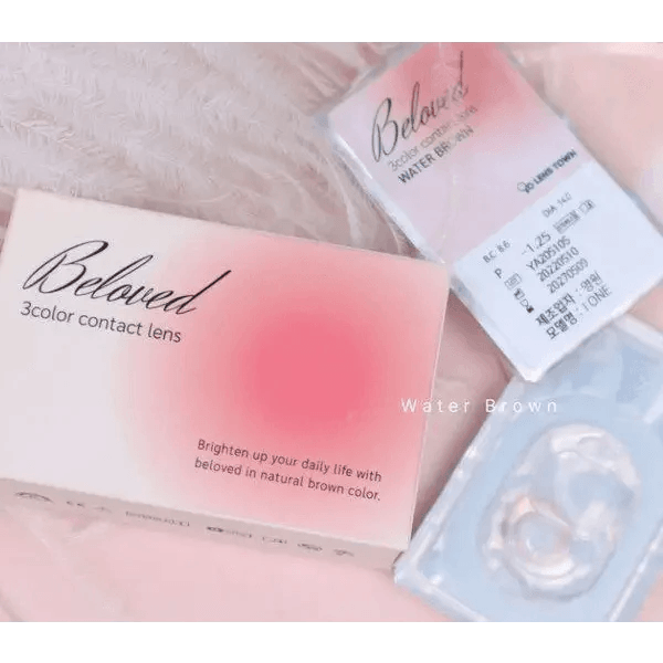 LensTown Beloved Water Brown — contact lens packaging